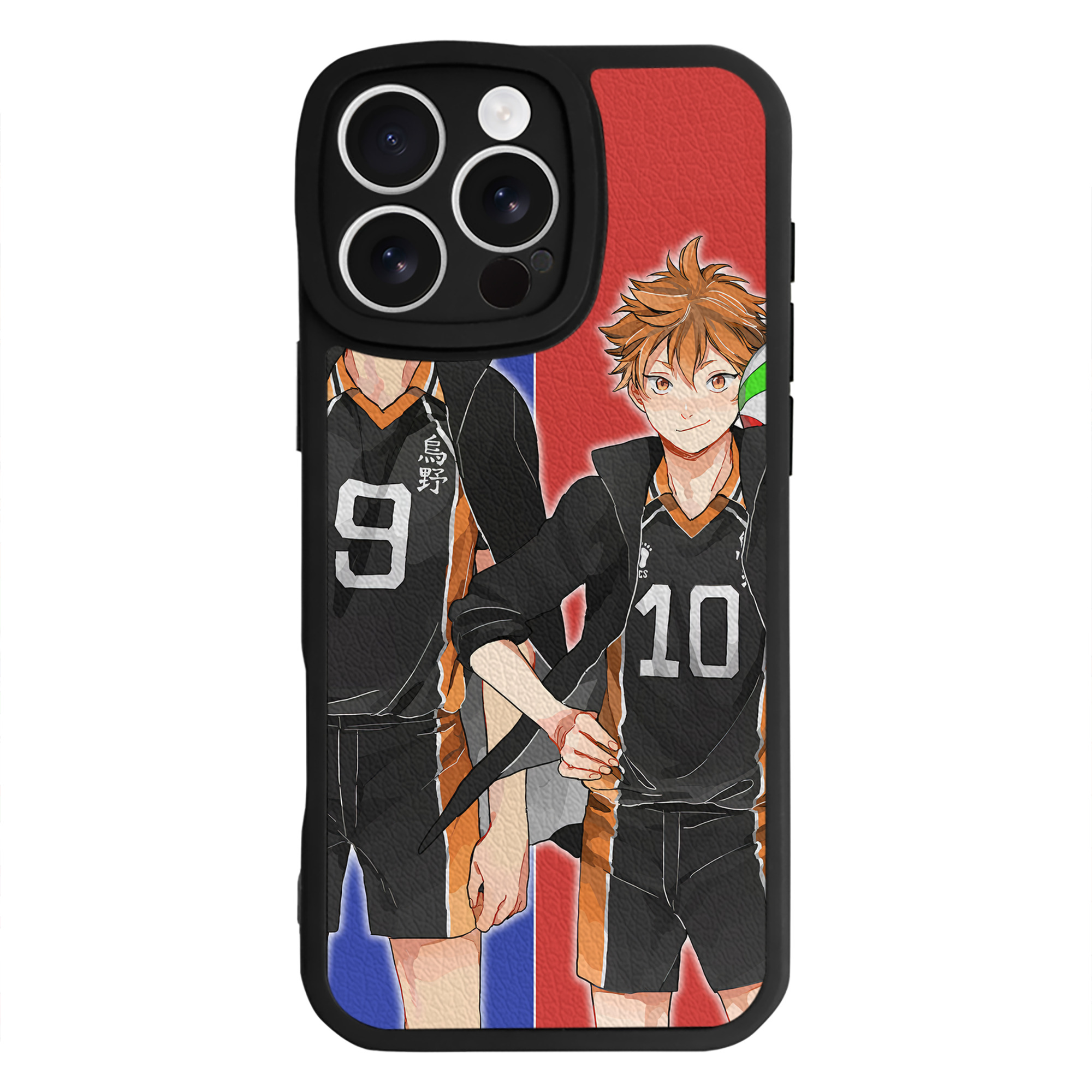 （画像用） ハイキュー!! Haikyu!! 【iPhone 16シリーズ対応】シリコンスマホケース（レザー調） 材質：シリコン